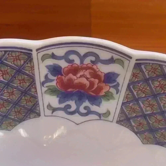 Amari Decorative Bowl Japan Asian Decor Flower Cart - Picture 3 of 7